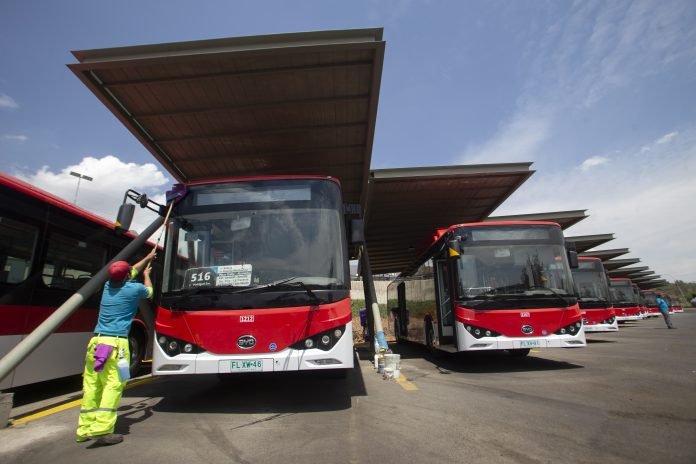 CHILE-TRANSPORT-ELECTRIC-BUS