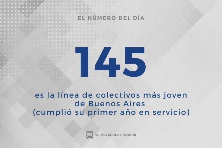 El Número del Día: 145 es la línea de colectivos más joven de Buenos ...